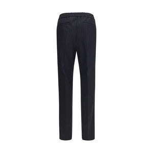 Versace Black Wool Oves Aries Dress Pants