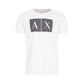 Armani Exchange White Cotton T-Shirt
