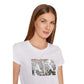 Armani Exchange White Cotton T-Shirt