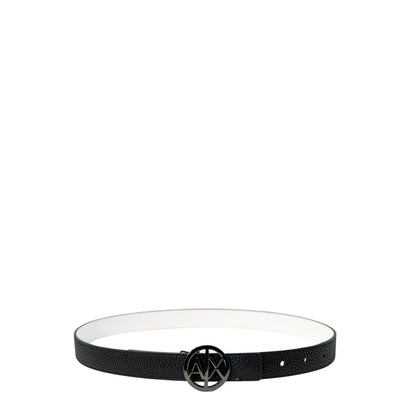 Armani Exchange Black Polyester Thin Belt