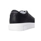 Armani Exchange Black Leather Low Top Sneakers