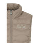 EA7 Emporio Armani Beige Polyester Sleeveless Jacket