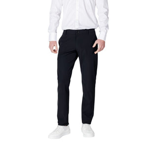 Armani Exchange Black Cotton Casual Pants