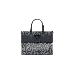 Armani Exchange Black Cotton Handbag