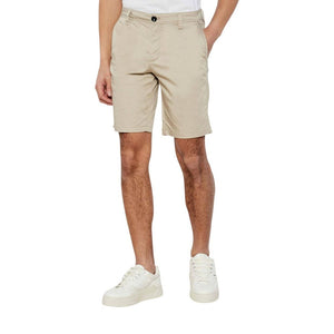 Armani Exchange Beige Cotton Bermuda Shorts