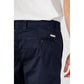 Armani Exchange Blue Cotton Bermuda Shorts