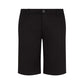 Armani Exchange Black Cotton Bermuda Shorts