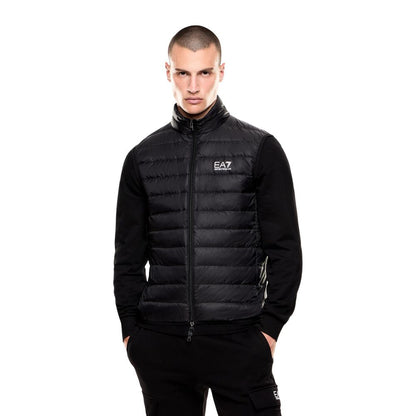 EA7 Emporio Armani Black Polyamide Sleeveless Jacket