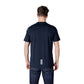 EA7 Emporio Armani Blue Cotton Sportswear