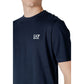 EA7 Emporio Armani Blue Cotton Sportswear