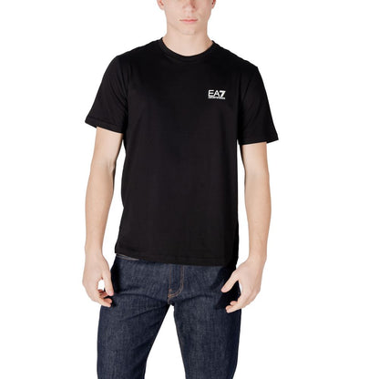 EA7 Emporio Armani Bicolor Cotton T-Shirt