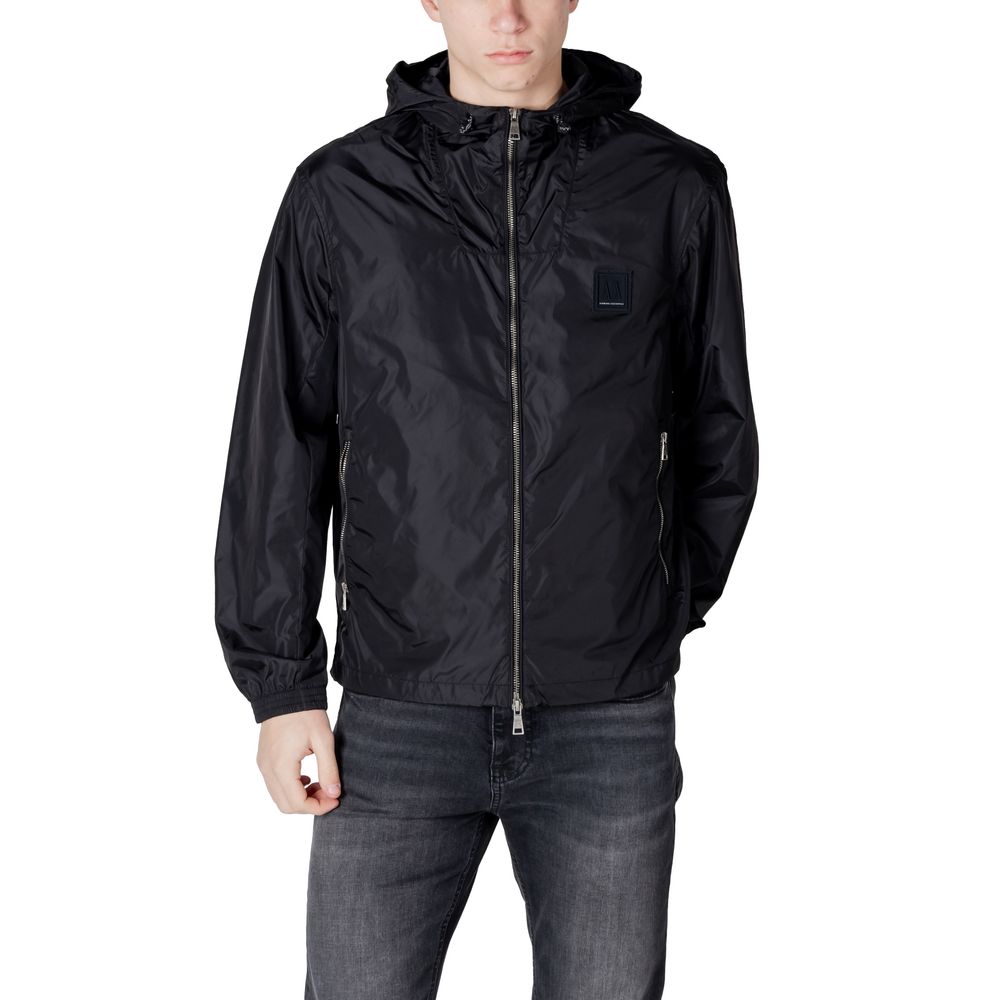 Armani Exchange Black Polyamide Shell Jacket