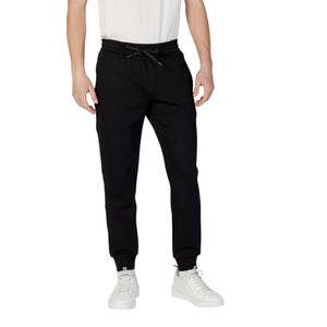 Armani Exchange Black Cotton Joggers (Workout Pants)
