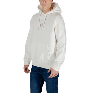 Armani Exchange Cream Cotton Hoodie