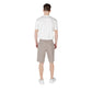 Armani Exchange Brown Cotton Bermuda Shorts