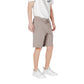 Armani Exchange Brown Cotton Bermuda Shorts