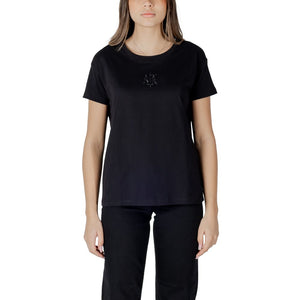 Armani Exchange Black Cotton T-Shirt