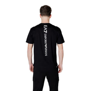 EA7 Emporio Armani Black And White Cotton Sportswear