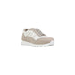 Armani Exchange Beige Polyester Athletic Sneakers