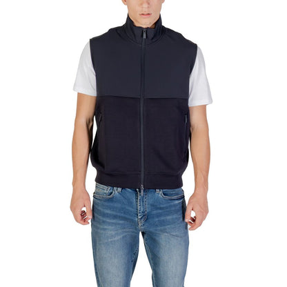 Armani Exchange Blue Cotton Sweatshirt