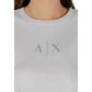 Armani Exchange White Cotton T-Shirt