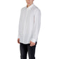 Armani Exchange Cream Elastane Dress Shirt