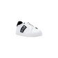EA7 Emporio Armani Black And White Leather Low Top Sneakers