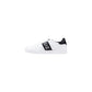 EA7 Emporio Armani Black And White Leather Low Top Sneakers