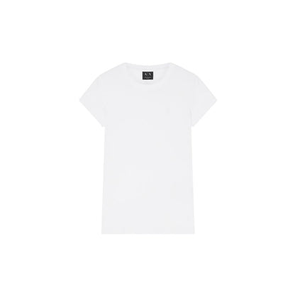 Armani Exchange White Cotton T-Shirt