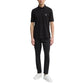 Armani Exchange Black Cotton Polo Shirt