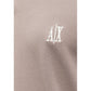 Armani Exchange Brown Cotton Polo Shirt