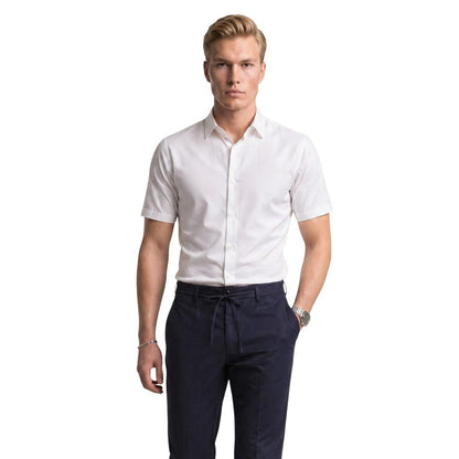Armani Exchange White Polyamide Shortsleeve Shirt