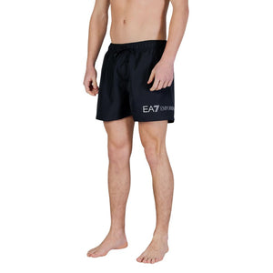 EA7 Emporio Armani Bicolor Polyester Swim Shorts