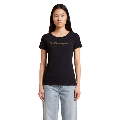 EA7 Emporio Armani Black Elastane T-Shirt