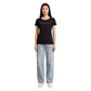 EA7 Emporio Armani Black Elastane T-Shirt