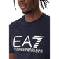 EA7 Emporio Armani Blue Cotton T-Shirt