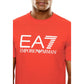 EA7 Emporio Armani Red Cotton T-Shirt