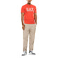 EA7 Emporio Armani Red Cotton T-Shirt