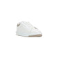 Armani Exchange Cream Leather Low Top Sneakers