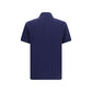 Versace Blue Cotton Polo Shirt
