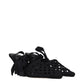 Jacquemus Black Fabric Strap-On Sandals