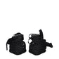 Jacquemus Black Fabric Strap-On Sandals