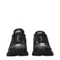Versace Black Fabric Athletic Sneakers