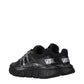Versace Black Fabric Athletic Sneakers