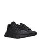 Versace Black Fabric Athletic Sneakers