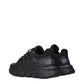 Versace Black Fabric Athletic Sneakers