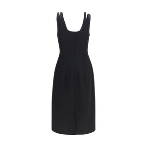 Versace Black Wool Oves Aries Casual Dress