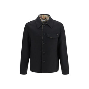 Burberry Black Wool Oves Aries Full-Length Jacket