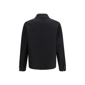 Burberry Black Wool Oves Aries Full-Length Jacket