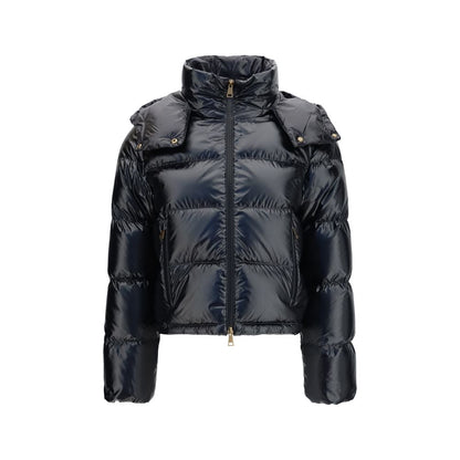 Moncler Black Goose Down Full-Length Jacket
